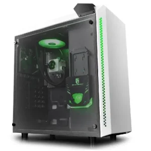 Deepcool Gamer Storm Baronkase White Liquid Cooled Tempered Glass Windowed Mid Tower Case