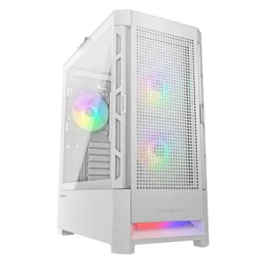 Cougar Airface ARGB Tempered Glass Windowed White Mid Tower Case