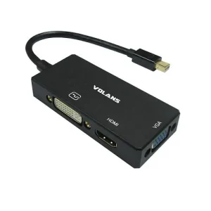 Volans Mini DisplayPort to VGA/DVI//HDMI Multi Port Adapter Converter