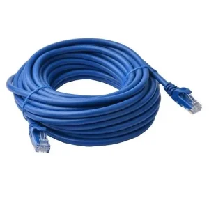 8Ware 15M RJ45 10GbE Cat 6A UTP Blue Network Cable