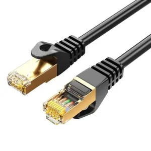 8Ware 1M RJ45 10GbE Cat 7 UTP Black Shielded Network Cable