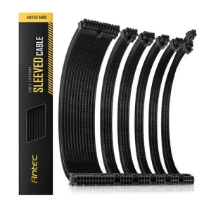 Antec Black Sleeved Extension Kit Cables