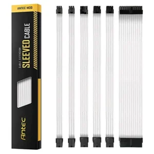 Antec White/Black Sleeved Extension Kit Cables