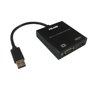 Volans USB 3.0 to VGA/HDMI Video Adapter Converter