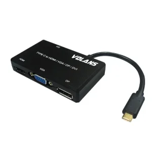 Volans USB Type-C 3.1 4-in-1 Video Multi Port Adapter