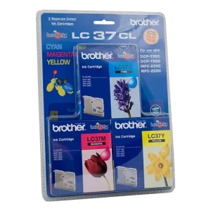 Brother LC37CL-3PK C,M,Y Colour Value Pack Ink Cartridges