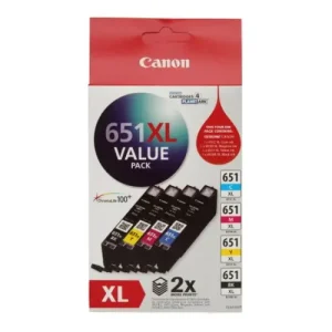 Canon CLI-651XLVP B,C,M,Y Colour Value Pack Ink Cartridges