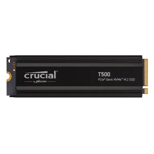 Crucial T500 1TB with Heatsink Gen4 M.2 NVMe SSD