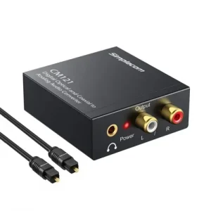 Simplecom Optical SPDIF to Analog RCA Audio Converter