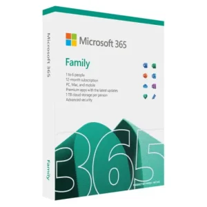 Microsoft 365 2021 Family 6 User 1 Year Subscription PKC Retail