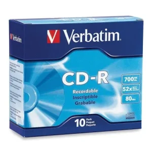 Verbatim 700MB CD-R 52x 10 Pack Jewel Case