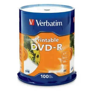 Verbatim 4.7GB DVD-R 16x 100 Pack Spindle