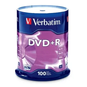Verbatim 4.7GB DVD+R 16x 100 Pack Spindle