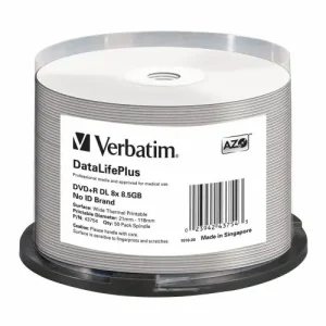 Verbatim 8.5GB DVD+R DL 8x 50 Pack Spindle