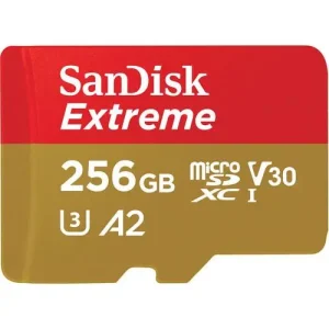 SanDisk Extreme SDXC 256GB UHS-I Micro SD Card