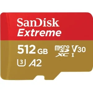 SanDisk Extreme SDXC 512GB UHS-I Micro SD Card