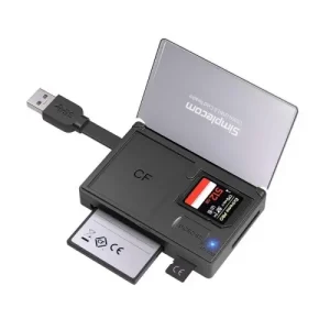 Simplecom External USB 3.0 Card Reader With Storage Case