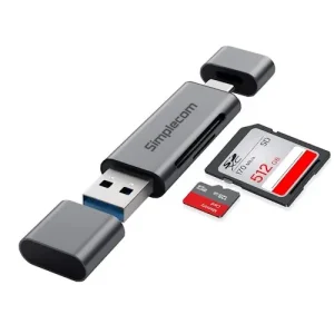 Simplecom External USB 3.0 & USB Type-C Card Reader