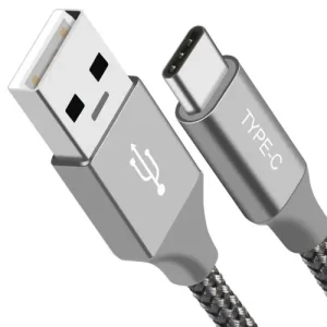 Astrotek 1M Type-C to Type-A USB Silver Charge Sync Cable