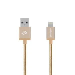 MBeat ToughLink 1.2M Lightning to Type-A USB Gold Charge Sync Cable