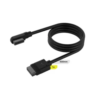 Corsair iCUE LINK 600mm Straight / 90  Black Cable