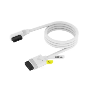 Corsair iCUE LINK 600mm Straight / 90  White Cable